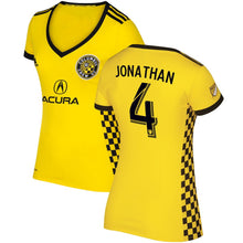Load image into Gallery viewer, Jonathan Mensah Columbus Crew SC Women's 2017/18 Primary Jersey - Yellow