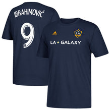Load image into Gallery viewer, Zlatan Ibrahimovic LA Galaxy Player Name &amp; Number T-Shirt – Navy
