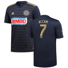 Load image into Gallery viewer, David Accam Philadelphia Union 2018 Primary Player Jersey – Navy