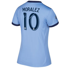 Load image into Gallery viewer, Maximiliano Moralez New York City FC Women's 2017/18 Primary Jersey - Light Blue