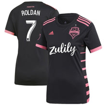Load image into Gallery viewer, Cristian Roldan Seattle Sounders FC Women's 2019 Nightfall Player Jersey – Black
