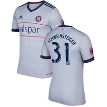 Load image into Gallery viewer, Bastian Schweinsteiger Chicago Fire 2017-18 Secondary Jersey - Gray