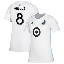 Load image into Gallery viewer, Ján Greguš Minnesota United FC Women's 2019 Drift Player Jersey – White