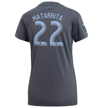 Load image into Gallery viewer, Ronald Matarrita New York City FC Women's 2018 Secondary Player Jersey – Gray