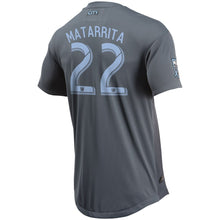 Load image into Gallery viewer, Ronald Matarrita New York City FC 2018 SecondaryPlayer Jersey – Gray