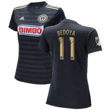 Load image into Gallery viewer, Alejandro Bedoya Philadelphia Union Women's 2018 Primary Player Jersey – Navy