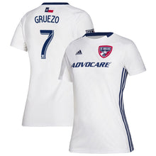 Load image into Gallery viewer, Carlos Gruezo FC Dallas Women's 2019 Secondary Player Jersey – White