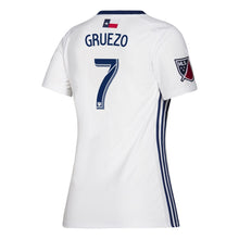 Load image into Gallery viewer, Carlos Gruezo FC Dallas Women's 2019 Secondary Player Jersey – White