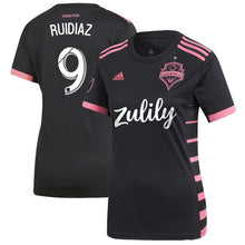 Load image into Gallery viewer, Raúl Ruidíaz Seattle Sounders FC Women's 2019 Nightfall Player Jersey – Black