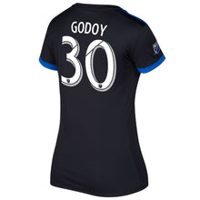 Load image into Gallery viewer, Anibal Godoy San Jose Earthquakes Women's 2017/18 Primary Jersey - Black
