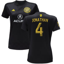 Load image into Gallery viewer, Jonathan Mensah Columbus Crew SC Women's 2018 Secondary Player Jersey – Black
