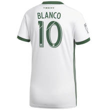 Load image into Gallery viewer, Sebastián Blanco Portland Timbers Women's 2018 Secondary Player Jersey – White