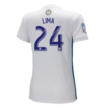 Load image into Gallery viewer, Nick Lima San Jose Earthquakes Women's 2018 Secondary Player Jersey – White