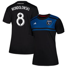 Load image into Gallery viewer, Chris Wondolowski San Jose Earthquakes Women's 2019 Primary Player Jersey – Blue