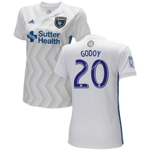 Load image into Gallery viewer, Anibal Godoy San Jose Earthquakes Women's 2018 Secondary Player Jersey – White