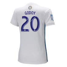 Load image into Gallery viewer, Anibal Godoy San Jose Earthquakes Women's 2018 Secondary Player Jersey – White