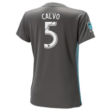 Load image into Gallery viewer, Francisco Calvo Minnesota United FC Women's 2018 Primary Player Jersey – Gray