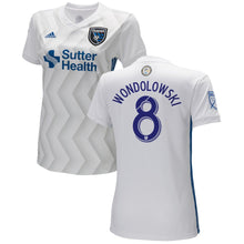 Load image into Gallery viewer, Chris Wondolowski San Jose Earthquakes Women's 2018 Secondary Player Jersey – White