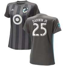 Load image into Gallery viewer, Darwin Quintero Jr. Minnesota United FC adidas Women's 2018 Replica Primary Jersey – Gray